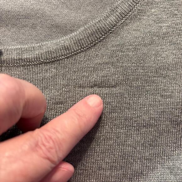 Vila Minalo Button Down Cardigan Sweater, Grey, Women's XL Grandma Core - Picture 5 of 8